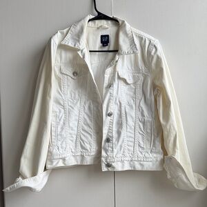 GAP Off-White Denim Jacket